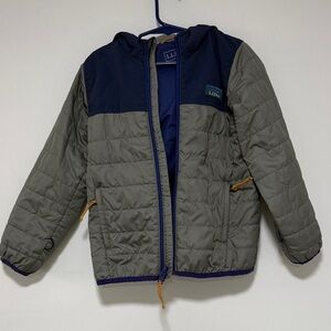 L.L. Bean Kids Two-Tone Gray and Blue Jacket size M 5-6